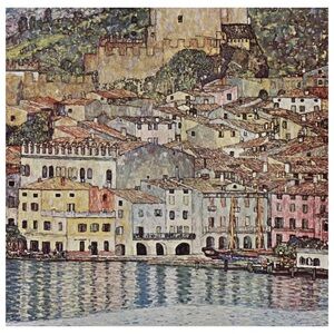 Malcesine on Lake Garda Art Print by Gustav Klimt